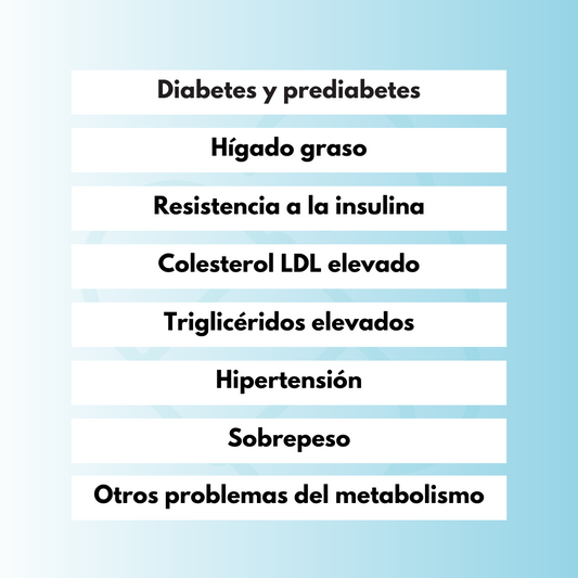 Imagen informativa en fondo azul con blanco y letras en color negro sobre el pack hígado de Lebcell