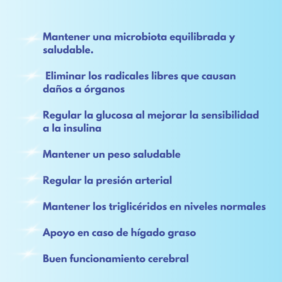 Información de para qué sirve el Combo metabolismo y corazón de Lebcell con letras sobre un fondo azul